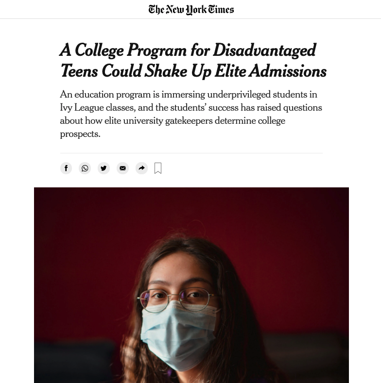 NYT Harvard article